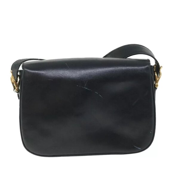 CELINE Shoulder Bag Leather Black - Picture 2 of 16